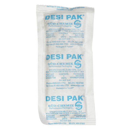 3 x 6 x 3/8" Tyvek<span class='rtm'>®</span> Clay Desiccants - 5 Gallon Pail