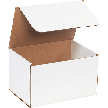 10 x 7 x 6" White Corrugated Mailers