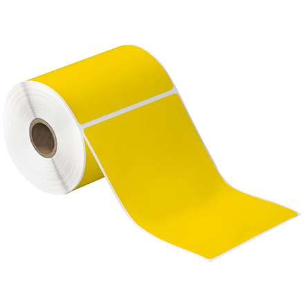 4 x 6" Yellow Desktop Direct Thermal Label